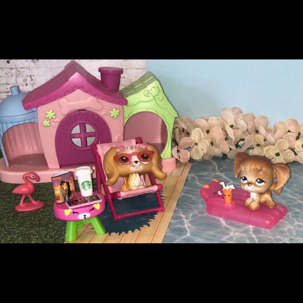 Littlest Pet Shop Maltese #79 Cocker Spaniel #200